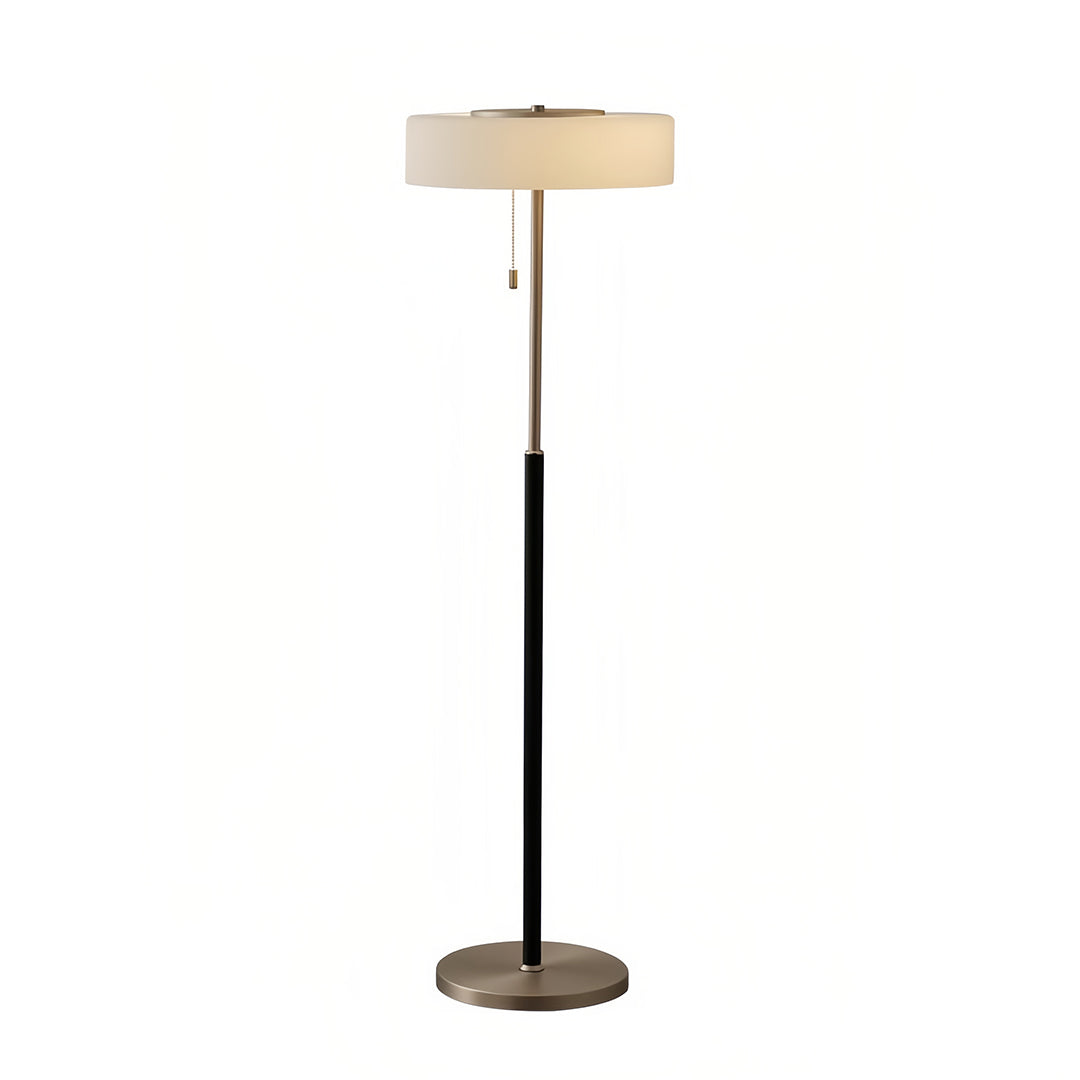 Elegant Tall LED Floor Lamp with Drum Shade for Living Room Decor