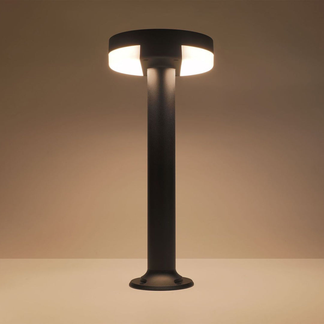 Contemporary Black Waterproof Metal Pathway Lights for Outdoor Gardens