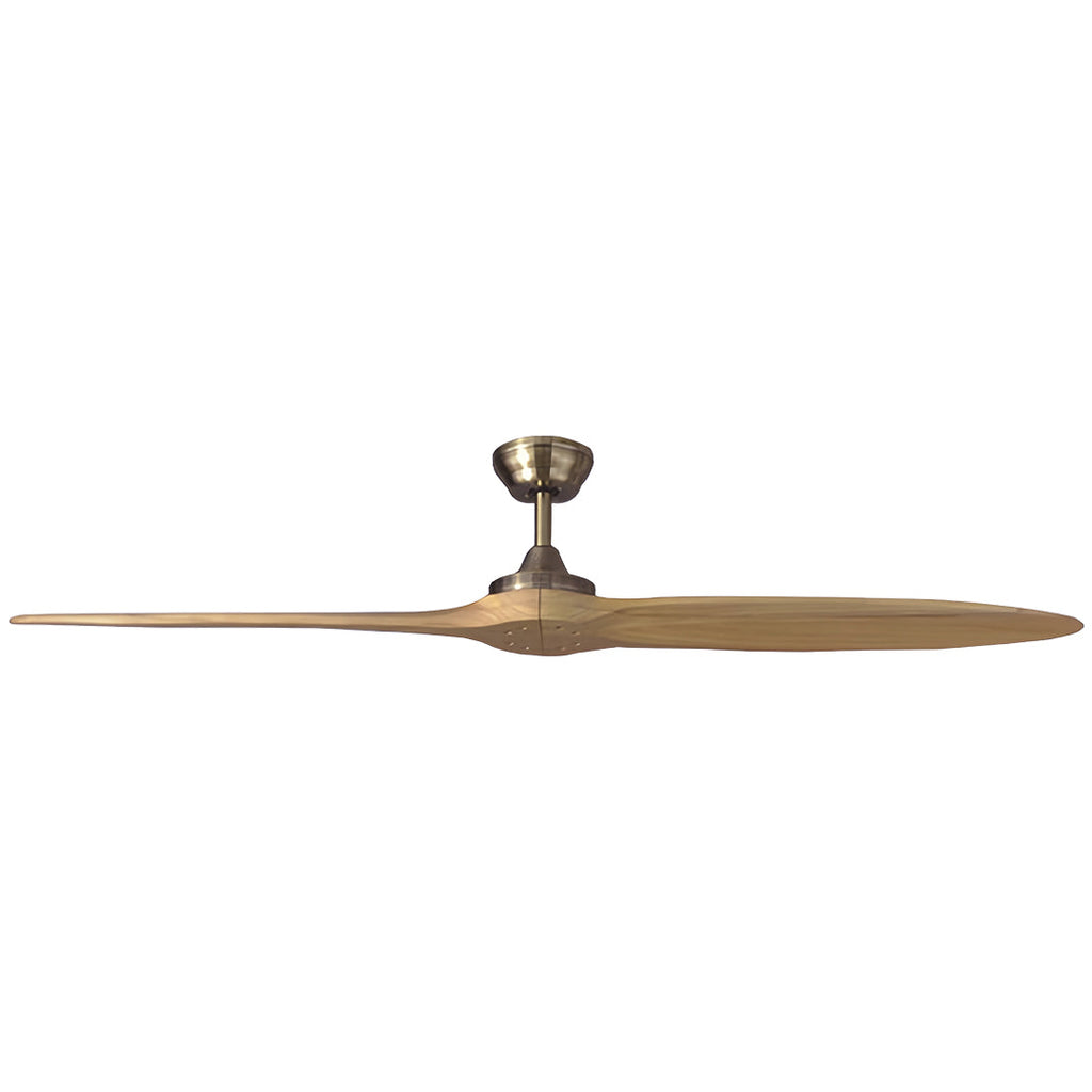 Large Modern Wood Propeller Ceiling Fan with Remote for Living Room