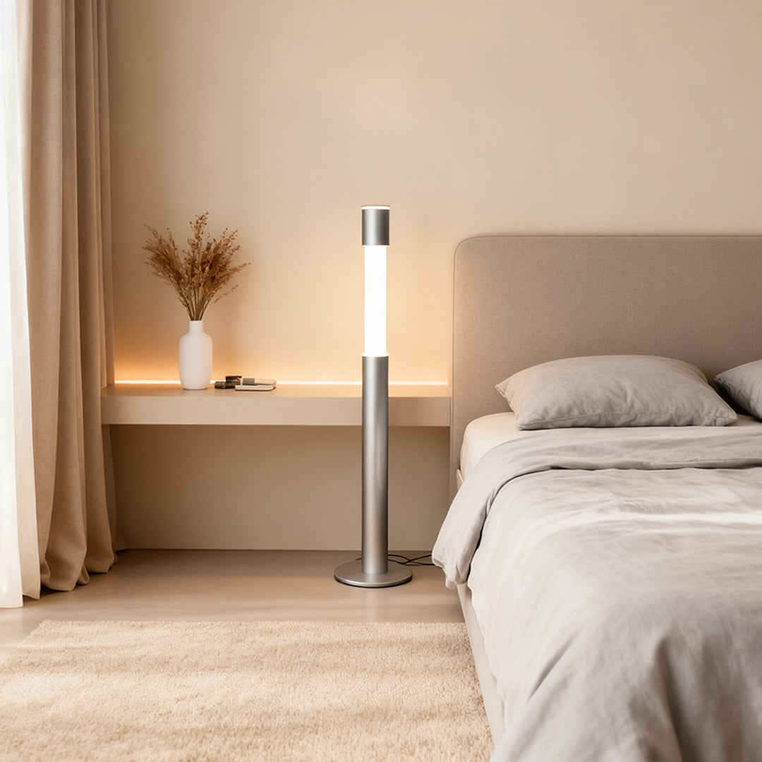 Elegant Minimalist Gray Italian Floor Lamp for Living Room Office décor