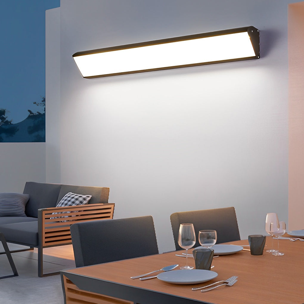 Modern Waterproof Black LED Wall Sconce for Outdoor Patio Lighting