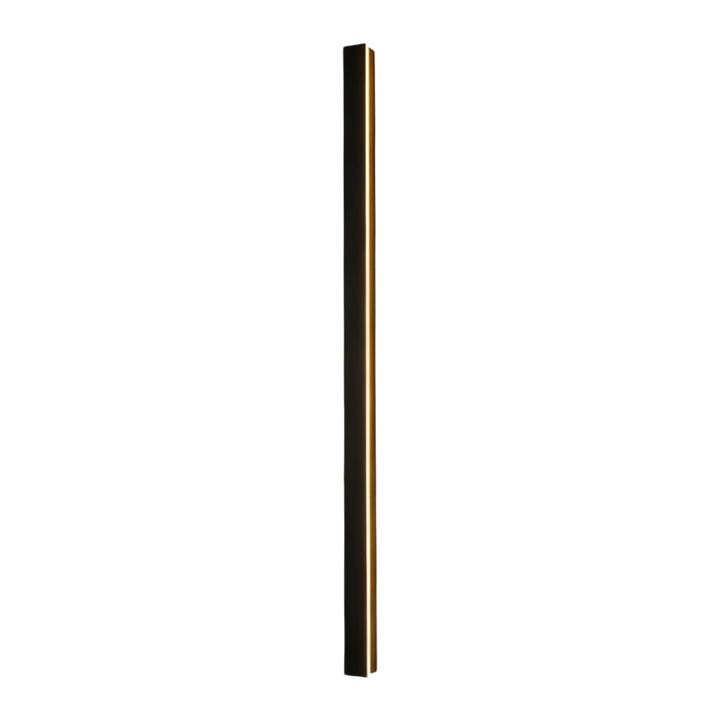 Minimalist Black LED Linear Outdoor Wall Sconce for Patio Garden Lighting