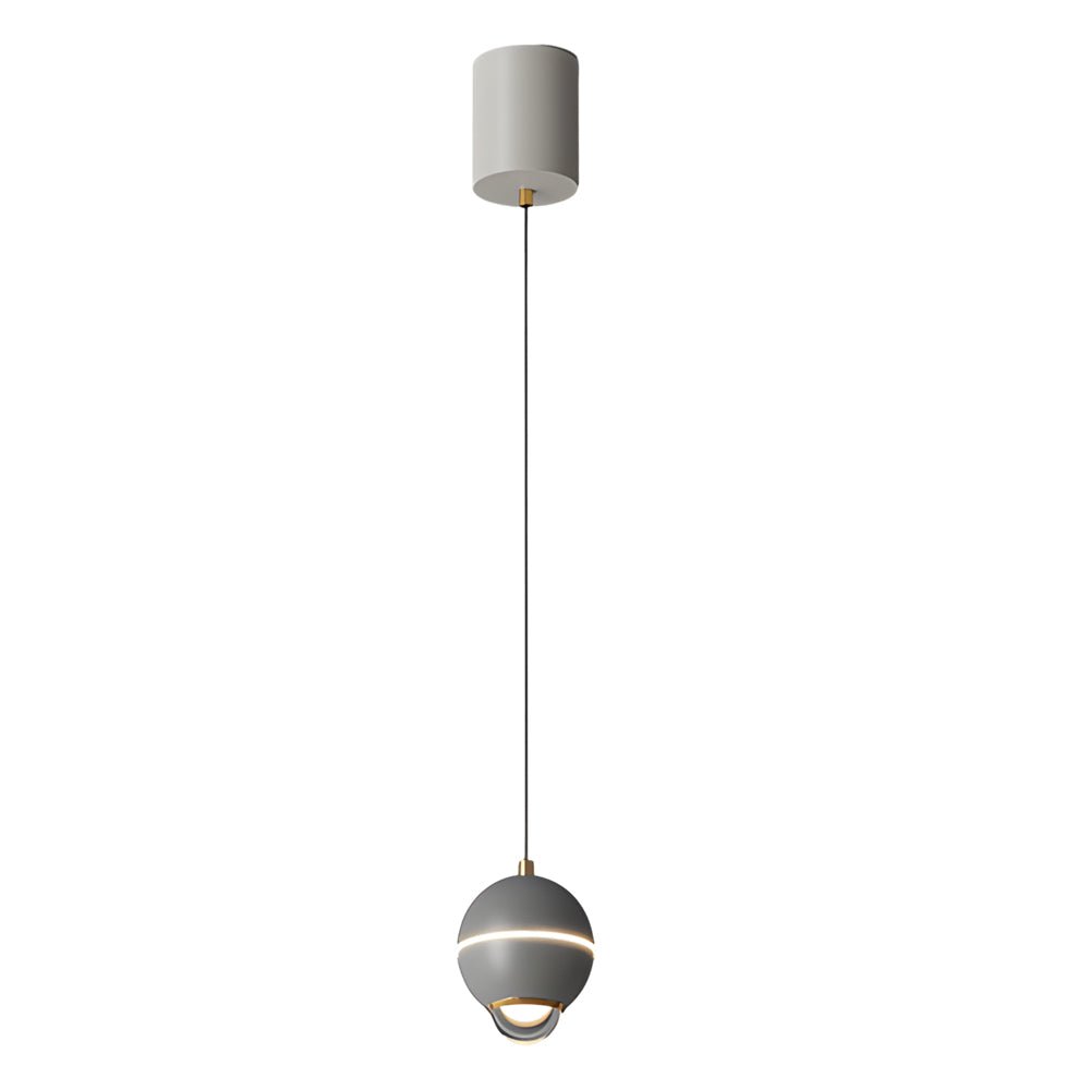 Sleek Silver Metal 3-Step Dimming LED Pendant Light for Contemporary Spaces