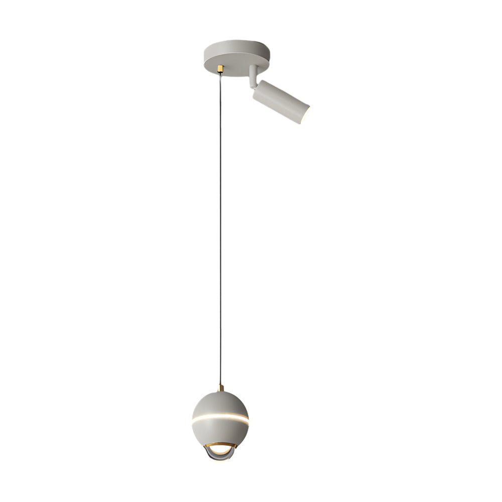 Sleek Silver Metal 3-Step Dimming LED Pendant Light for Contemporary Spaces