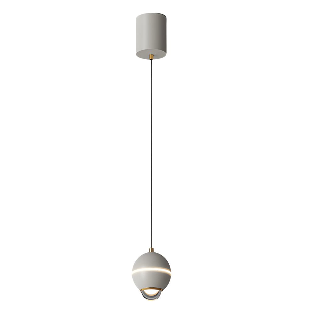 Sleek Silver Metal 3-Step Dimming LED Pendant Light for Living Space