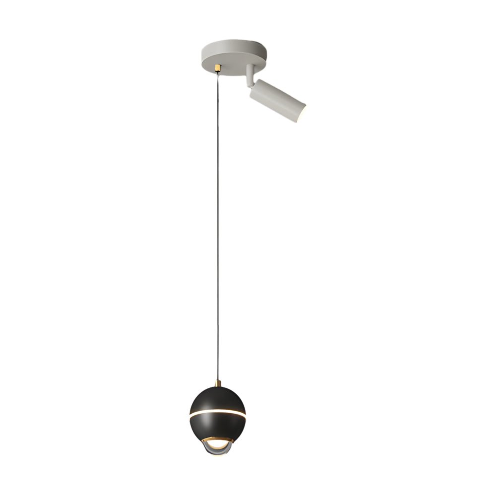Sleek Silver Metal 3-Step Dimming LED Pendant Light for Contemporary Spaces