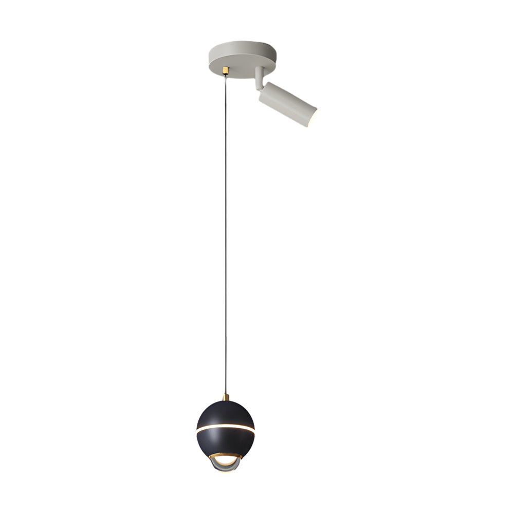 Sleek Silver Metal 3-Step Dimming LED Pendant Light for Living Space