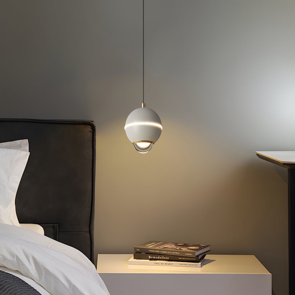 Sleek Silver Metal 3-Step Dimming LED Pendant Light for Living Space