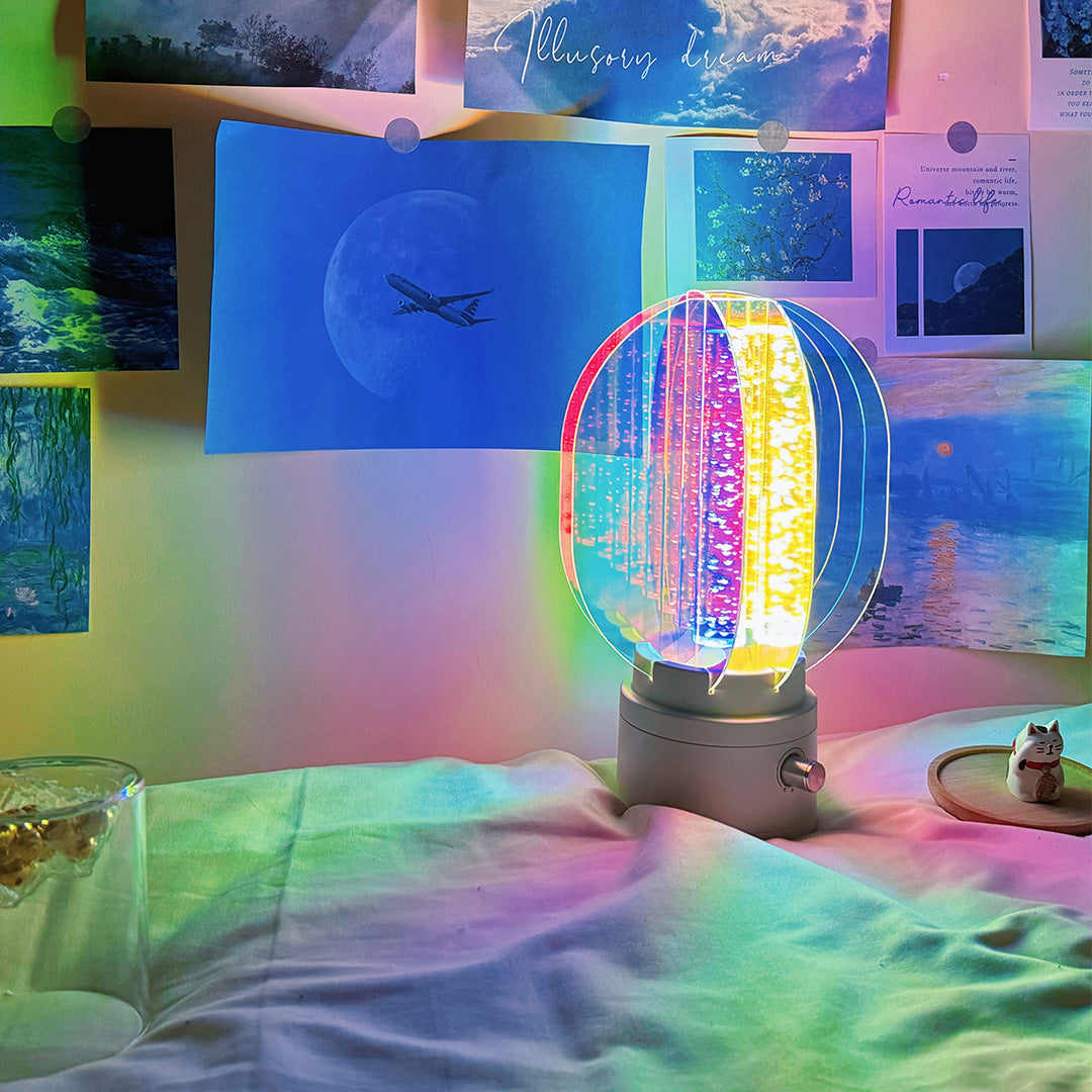 Vibrant Aluminum LED Table Lamps - Artistic Design for Modern Rooms