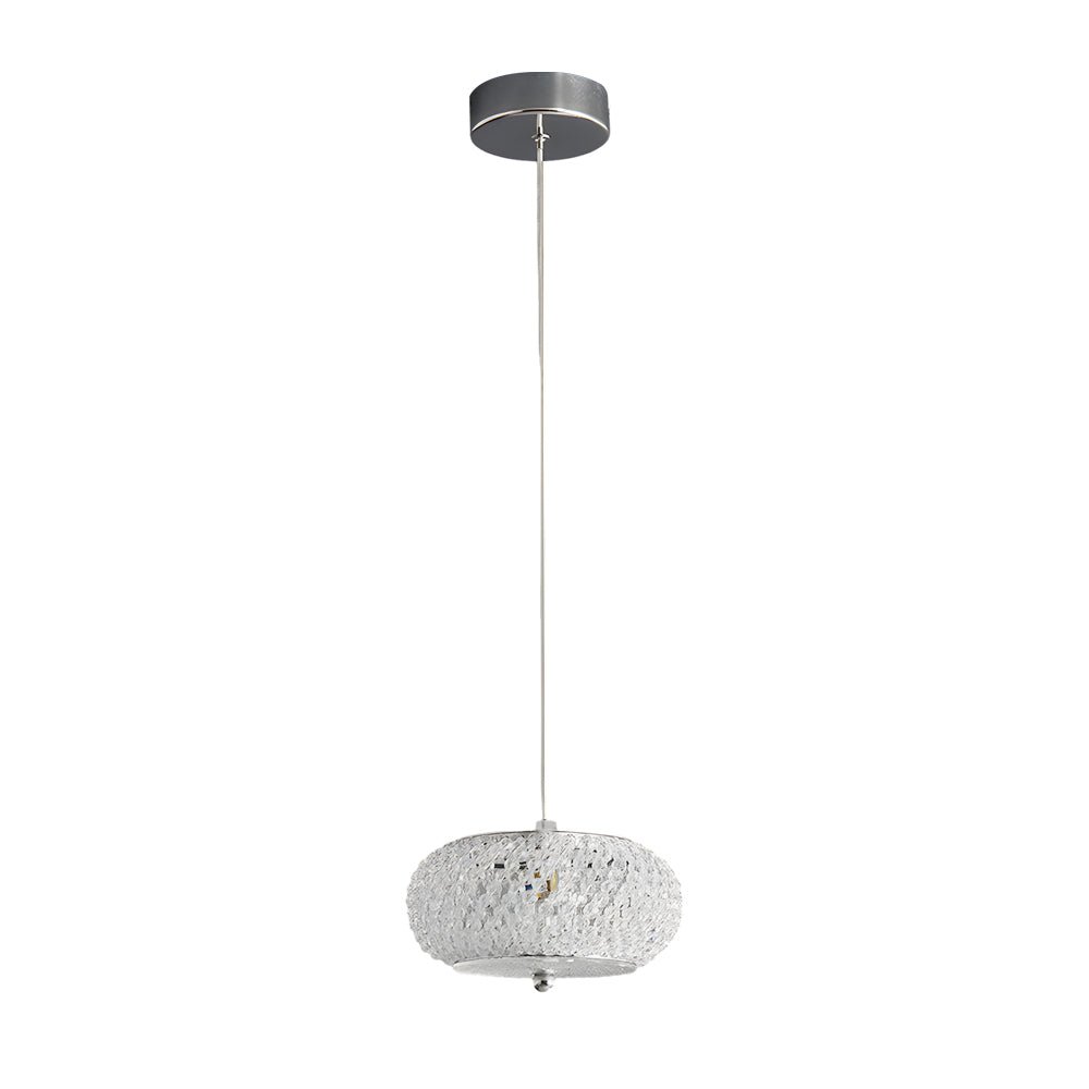 Luxury Modern Crystal LED Round Pendant Light for Dining Room
