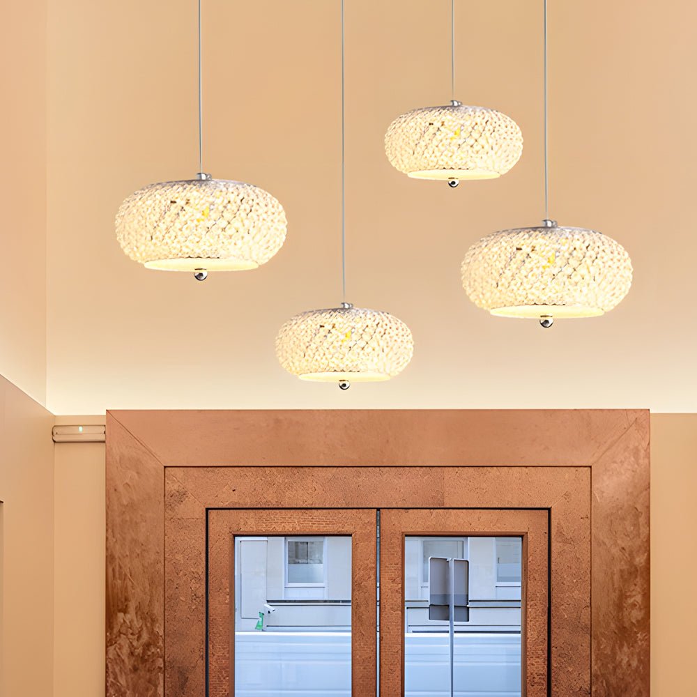 Luxury Modern Crystal LED Round Pendant Light for Dining Room