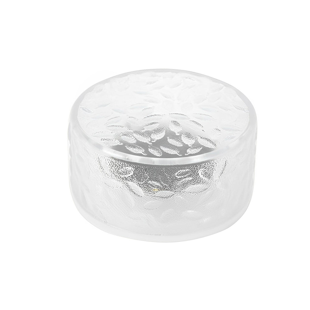 4-Pack LED Round Ice Brick Step Lights for Outdoor Pathway Decor