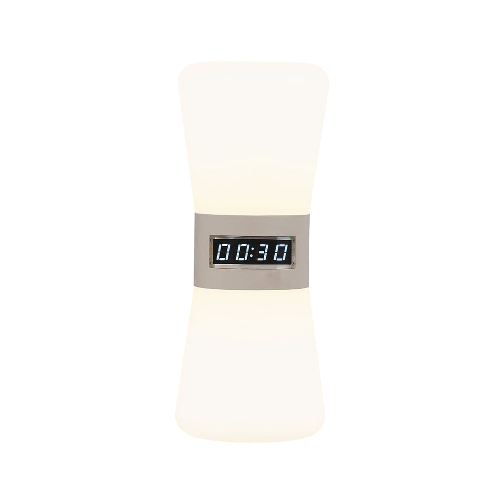 Modern White Hourglass Table Lamp with Gravity Sensor for Home Decor