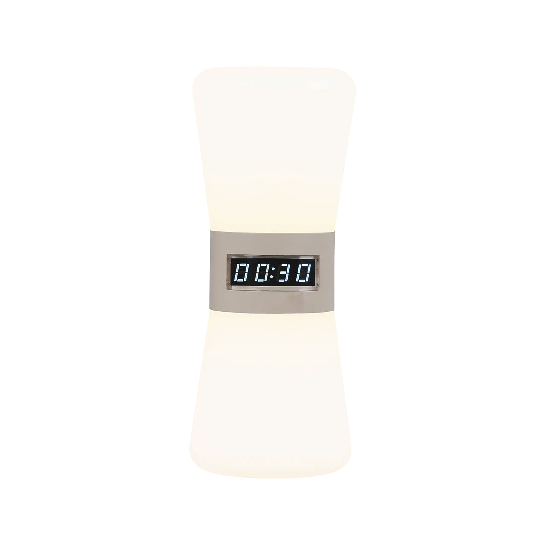 Modern White Hourglass Table Lamp with Gravity Sensor for Home Decor