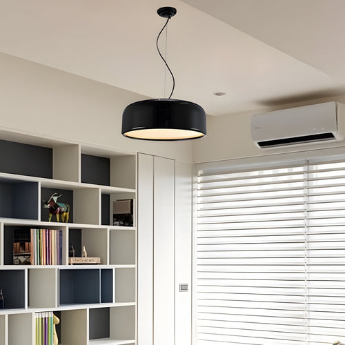 Contemporary Black and White Aluminum Pendant Light for Dining Room