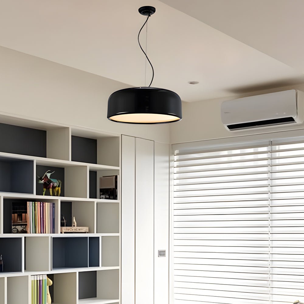 Modern Black and White Aluminum Pendant Light for Dining Room Decor