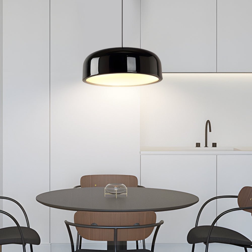 Modern Black and White Aluminum Pendant Light for Dining Room Decor
