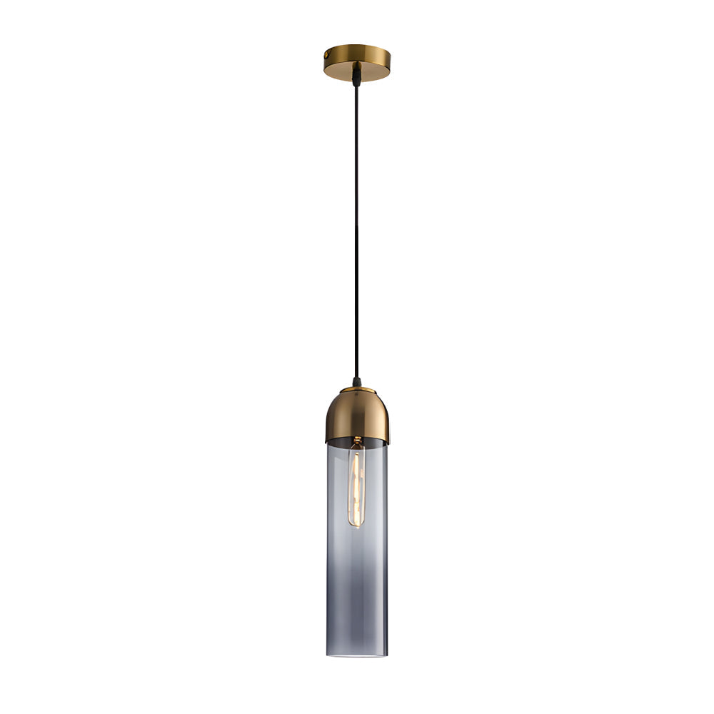 Nordic Glass Tube Pendant Light Chandelier for Modern Dining Room