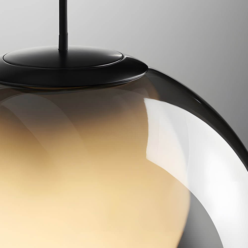 Modern Clear Glass Bubble Pendant Light Fixture for Kitchen Dining Room