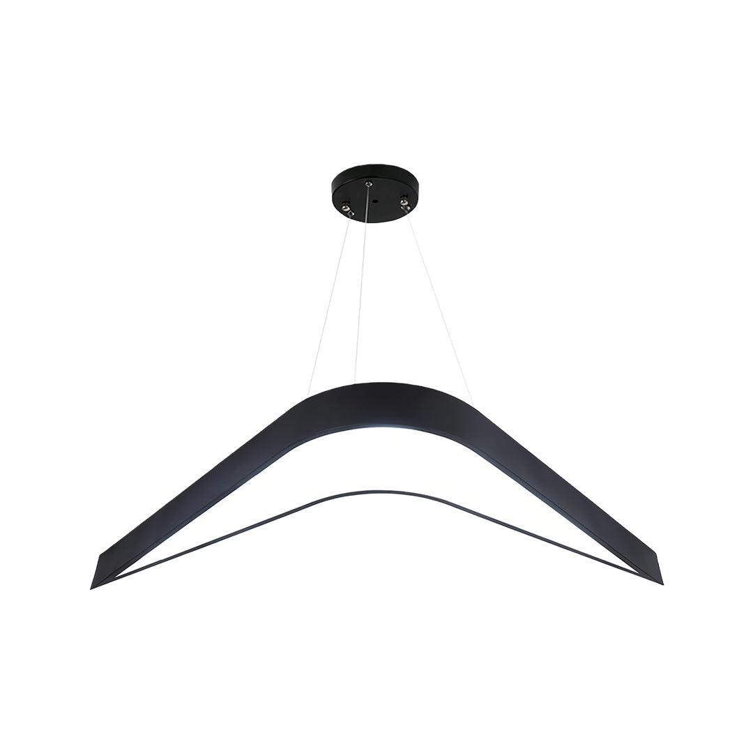 Contemporary Black Wrought Iron Swallowtail Chandelier for Dining Room
