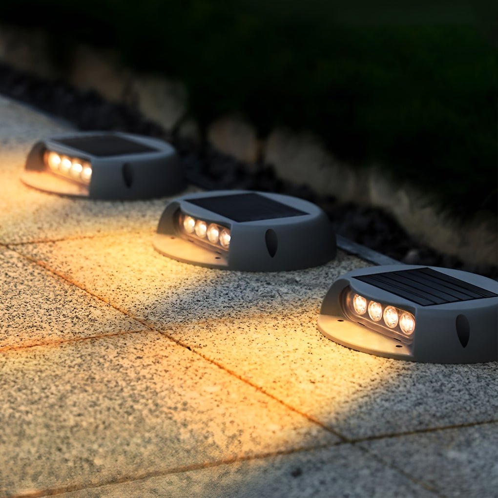 Stylish Solar LED Embedded Deck Pathway Lights for Outdoor Walkways