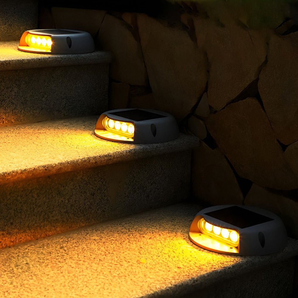 Stylish Solar LED Embedded Deck Pathway Lights for Outdoor Walkways