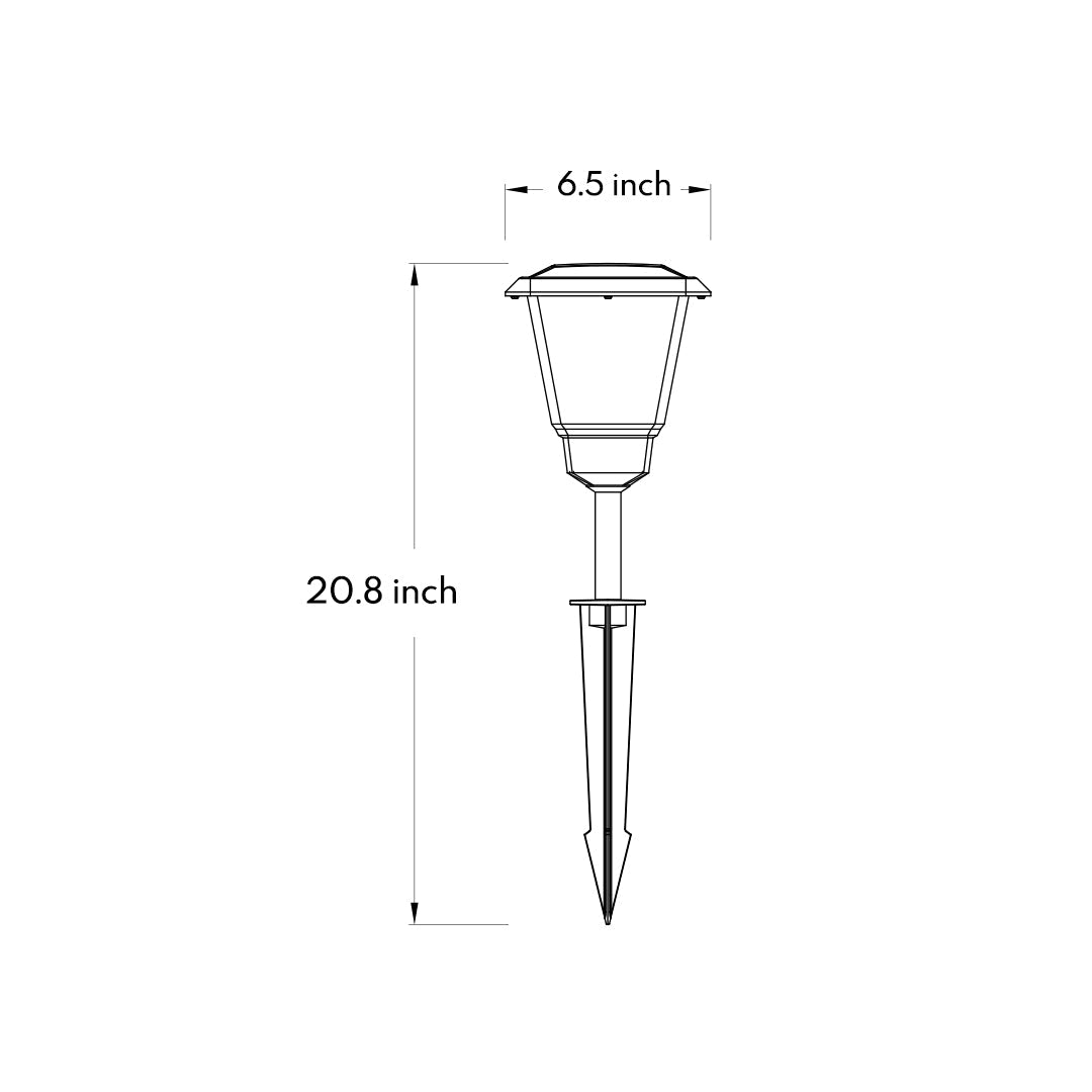 Modern Minimalist White LED Outdoor Lawn Lights for Garden Pathways
