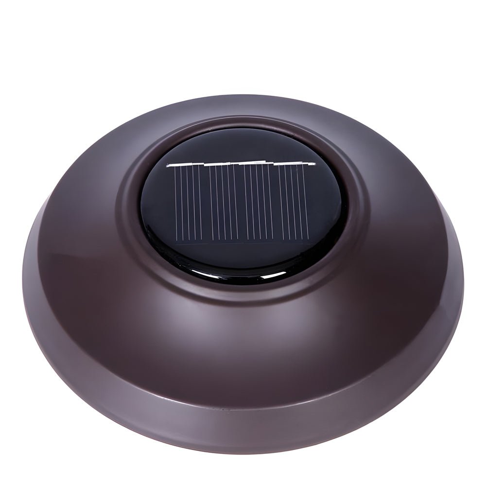 Retro Modern Solar LED Stake Lights - Waterproof Glass & Metal for Garden