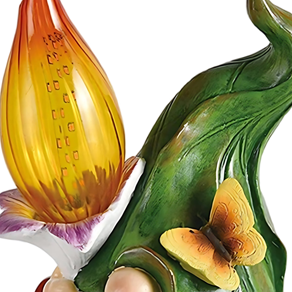 Whimsical Solar-Powered Resin Gnome Garden Lights for Outdoor Decor