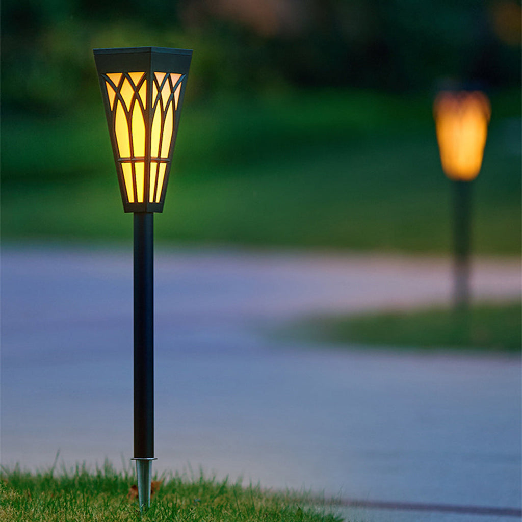 Elegant Waterproof Solar LED Light Post for Outdoor Garden Pathways