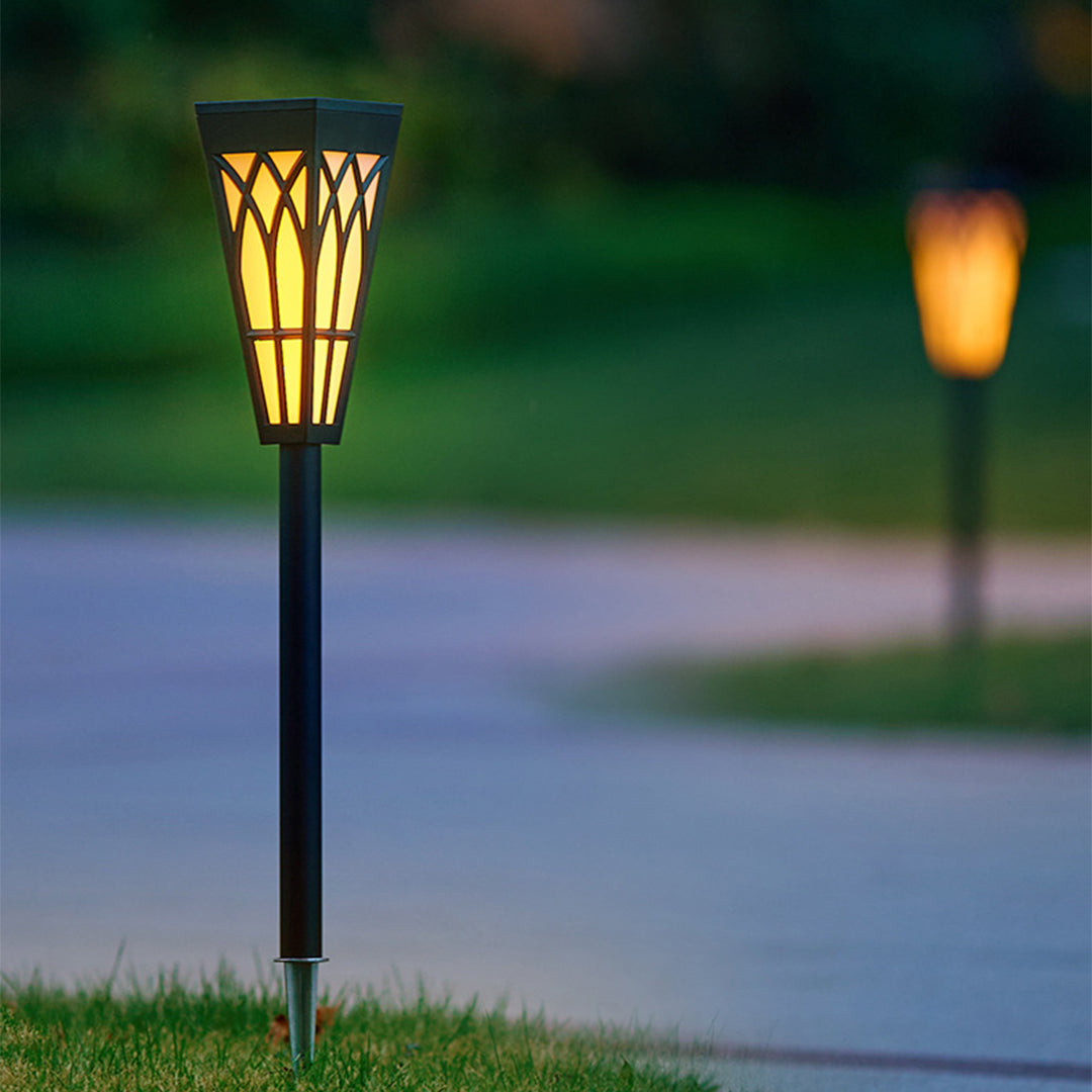 Elegant Waterproof Solar LED Light Post for Outdoor Garden Pathways