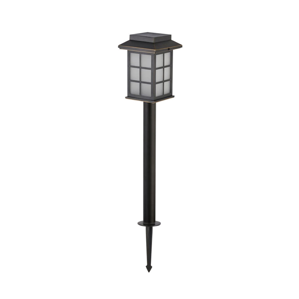 Modern Solar LED Pathway Lights - Stainless Steel Outdoor Garden Lighting