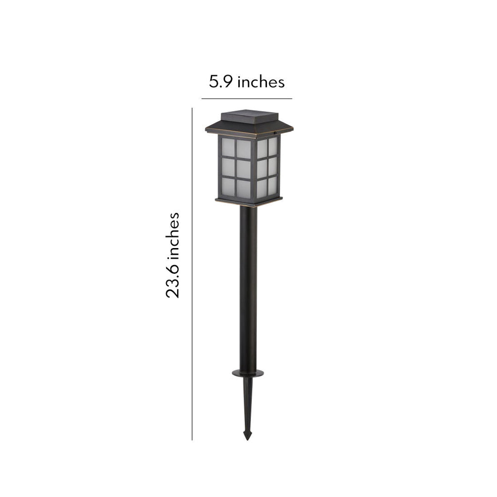 Modern Solar LED Pathway Lights - Stainless Steel Outdoor Garden Lighting