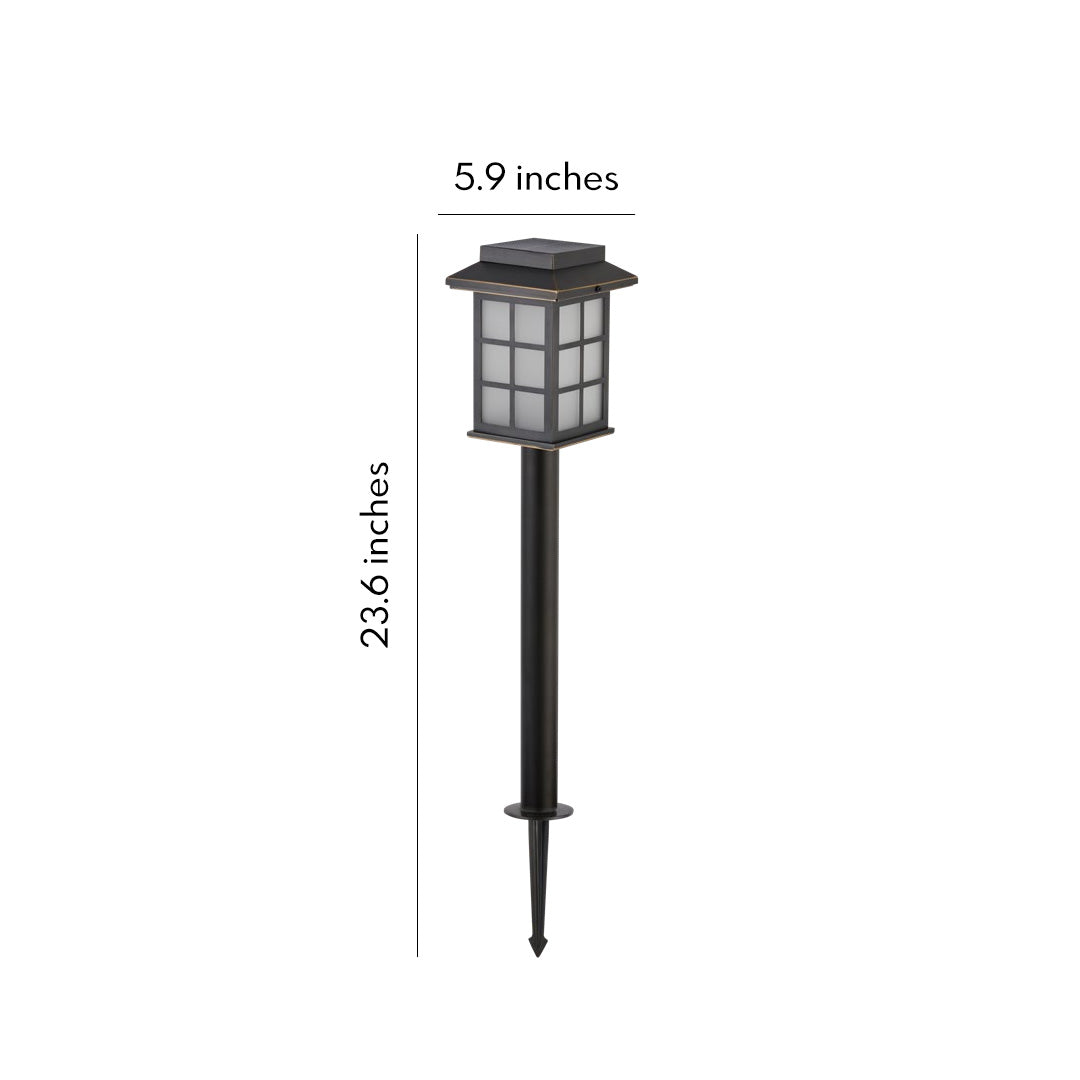 Modern Solar LED Pathway Lights - Stainless Steel Outdoor Garden Lighting