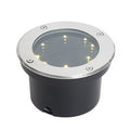 Sleek Black Solar-Powered Waterproof In-Ground Garden Lights for Outdoors