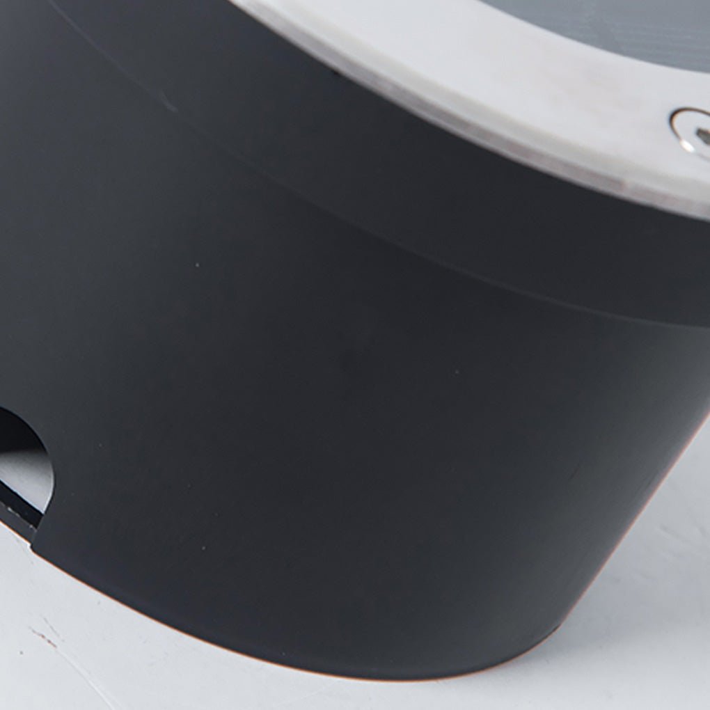 Sleek Black Solar-Powered Waterproof In-Ground Garden Lights for Outdoors