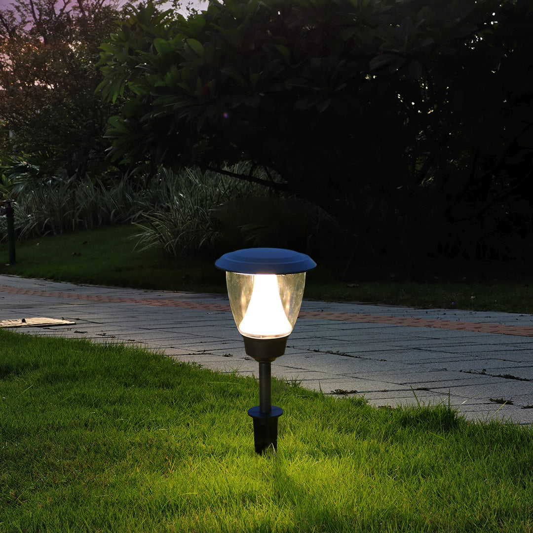 Sleek Black Minimalist LED Outdoor Lawn Lights for Garden Pathway Illumination
