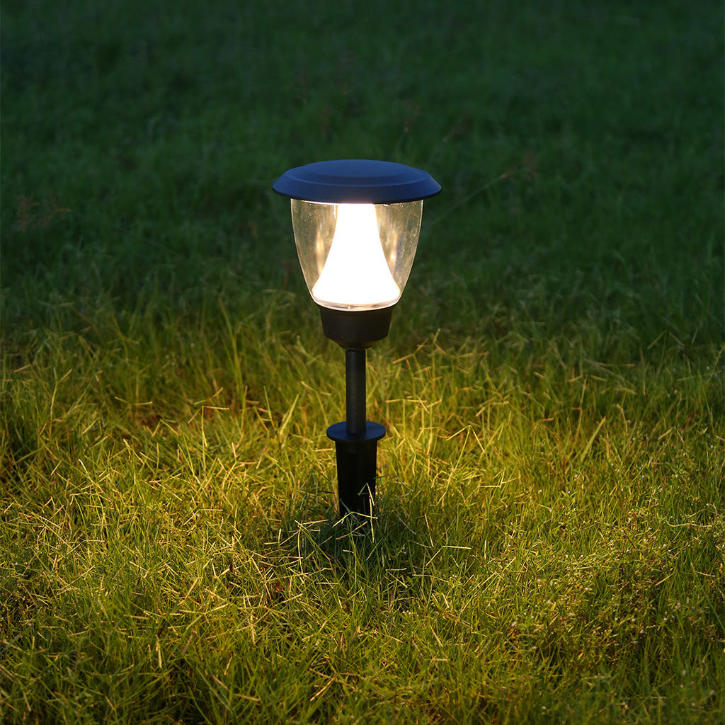 Sleek Black Minimalist LED Outdoor Lawn Lights for Garden Pathway Illumination