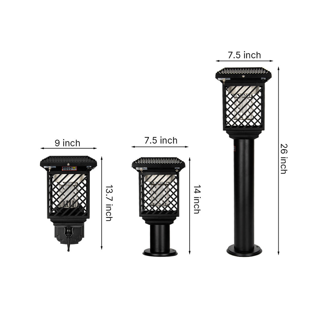 Stylish Black Stainless Steel Solar Landscape Spotlight for Outdoor Use