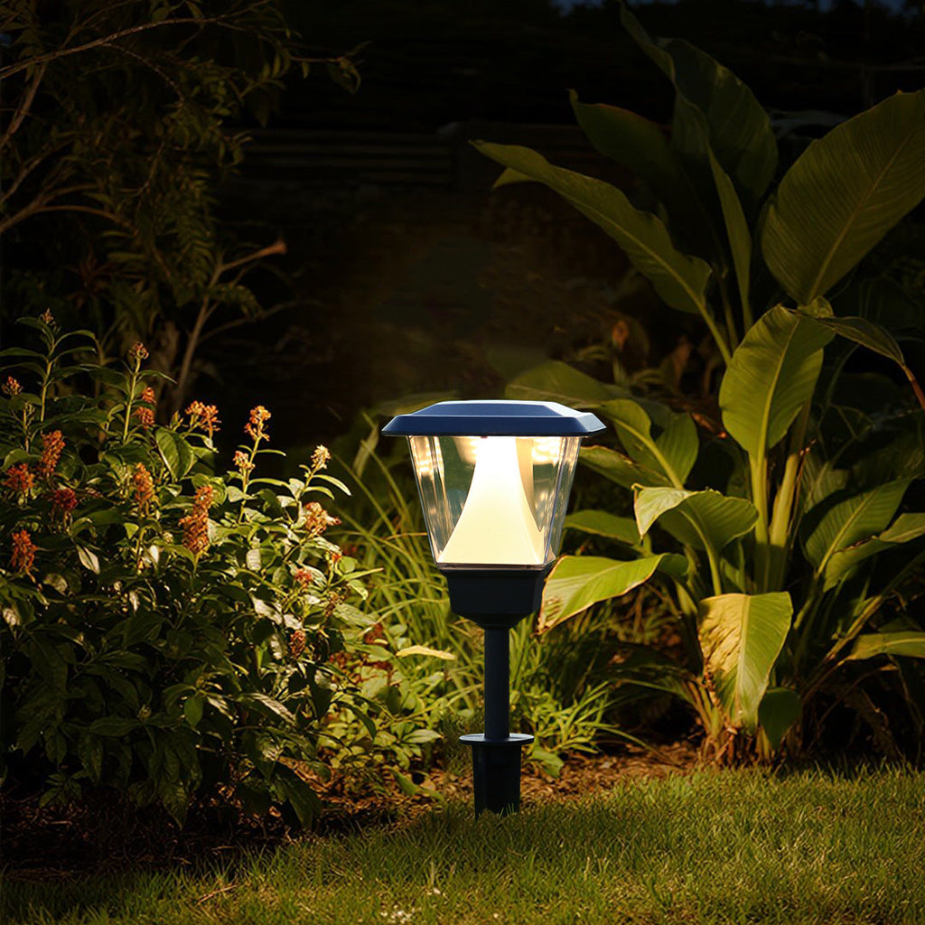 Modern Minimalist White LED Outdoor Lawn Lights for Garden Pathways