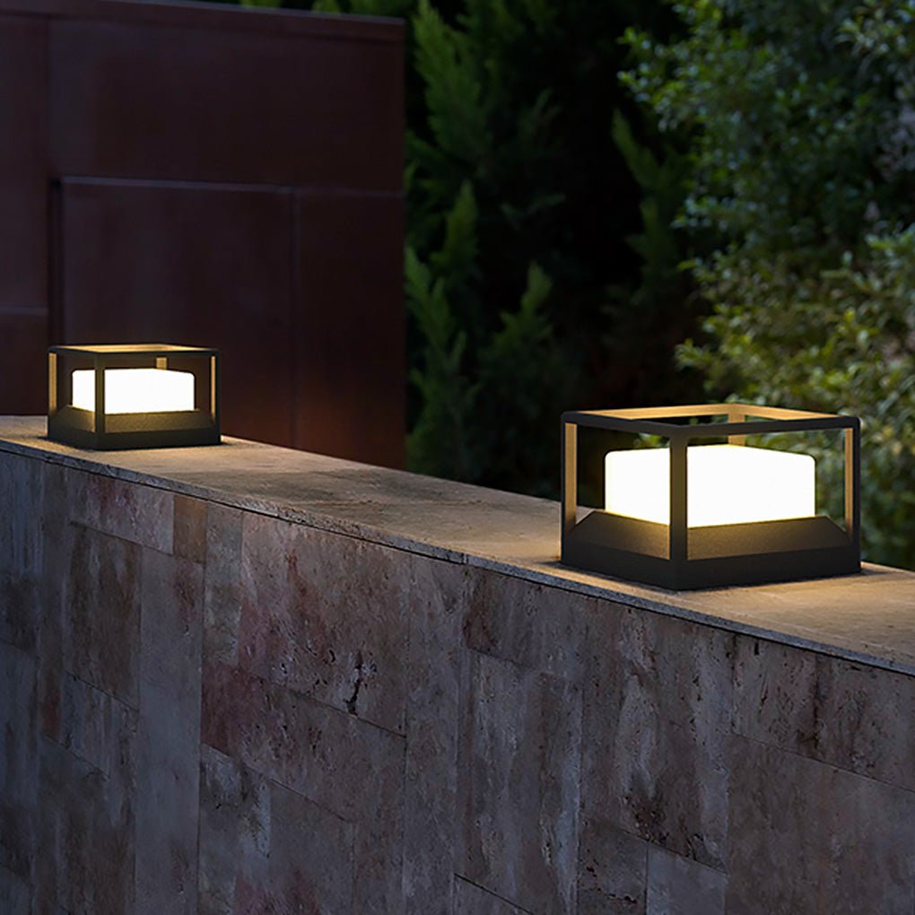 Waterproof LED Stone Pillar Lights for Outdoor Landscape Decor