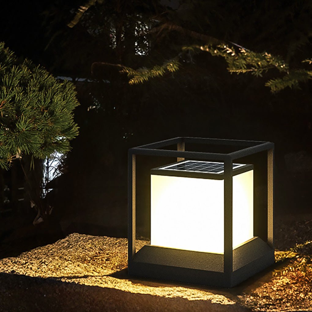 Waterproof LED Stone Pillar Lights for Outdoor Landscape Decor