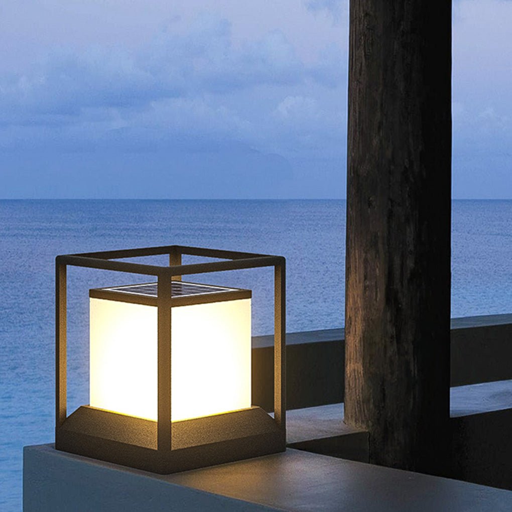 Waterproof LED Stone Pillar Lights for Outdoor Landscape Decor
