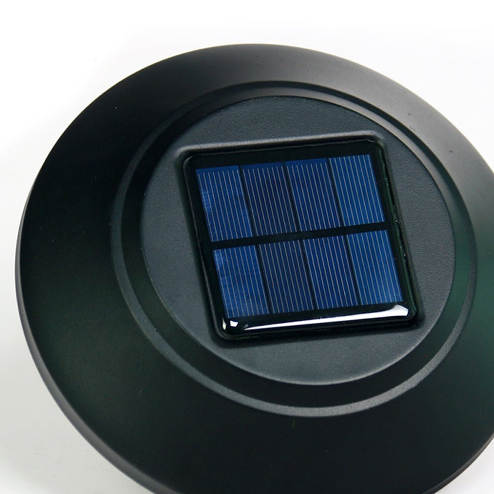 Stylish Solar-Powered LED Post Lights with Water Glass Lens for Outdoors