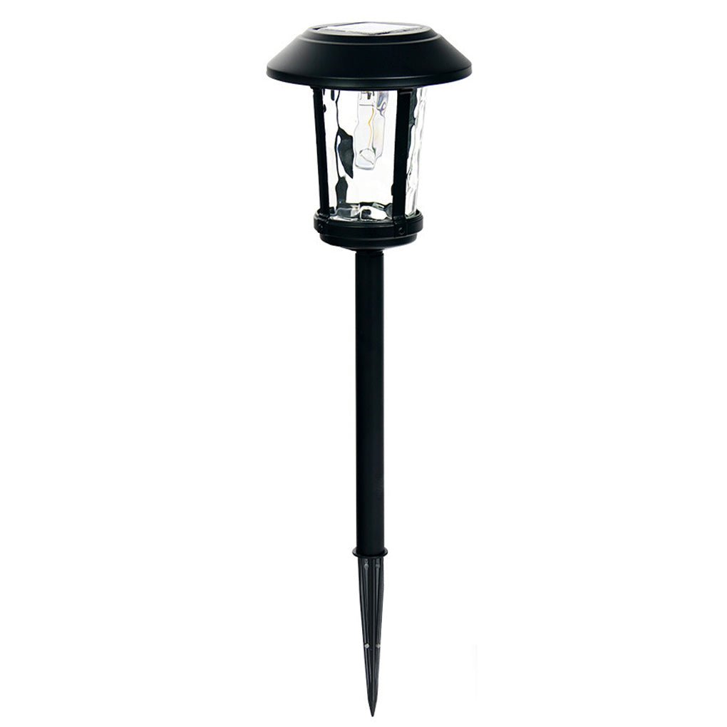 Stylish Solar-Powered LED Post Lights with Water Glass Lens for Outdoors