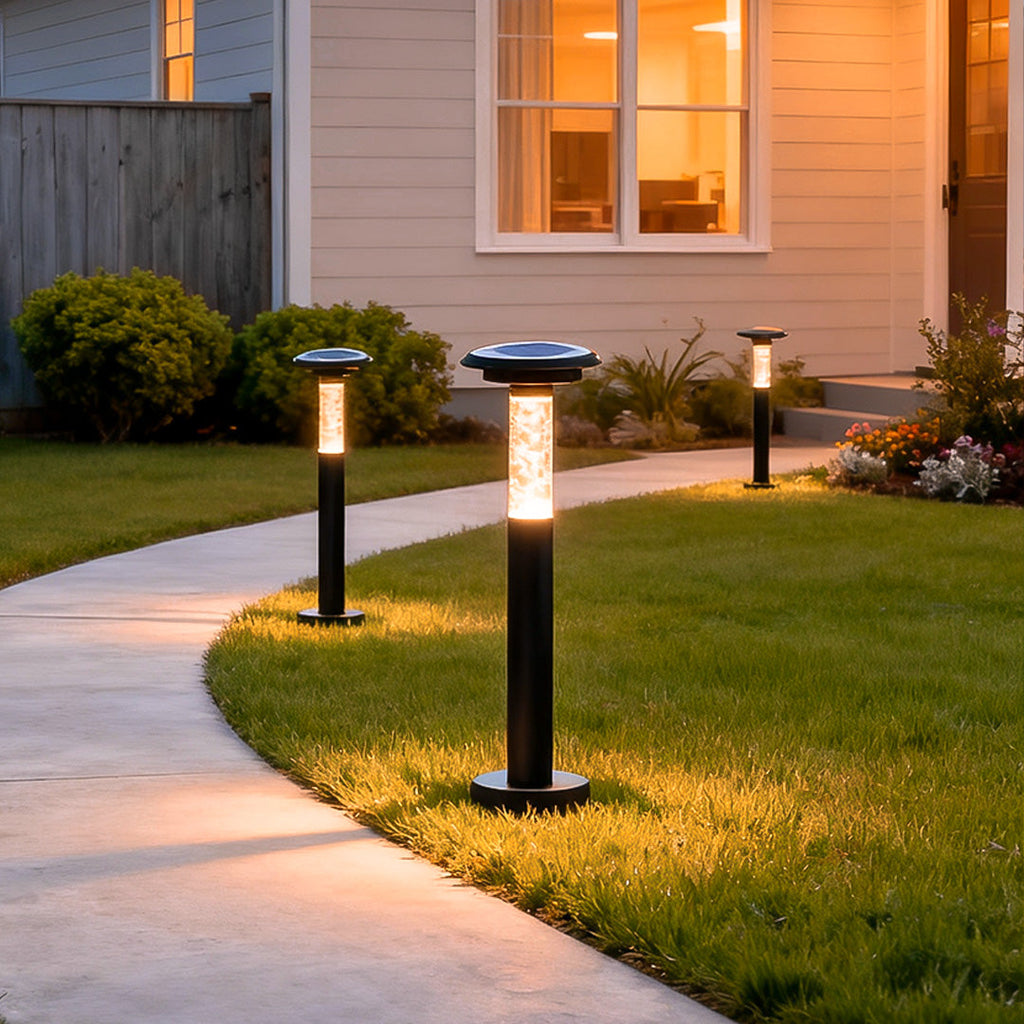 Waterproof Minimalist Solar Bubble Path Lights for Outdoor Garden Use