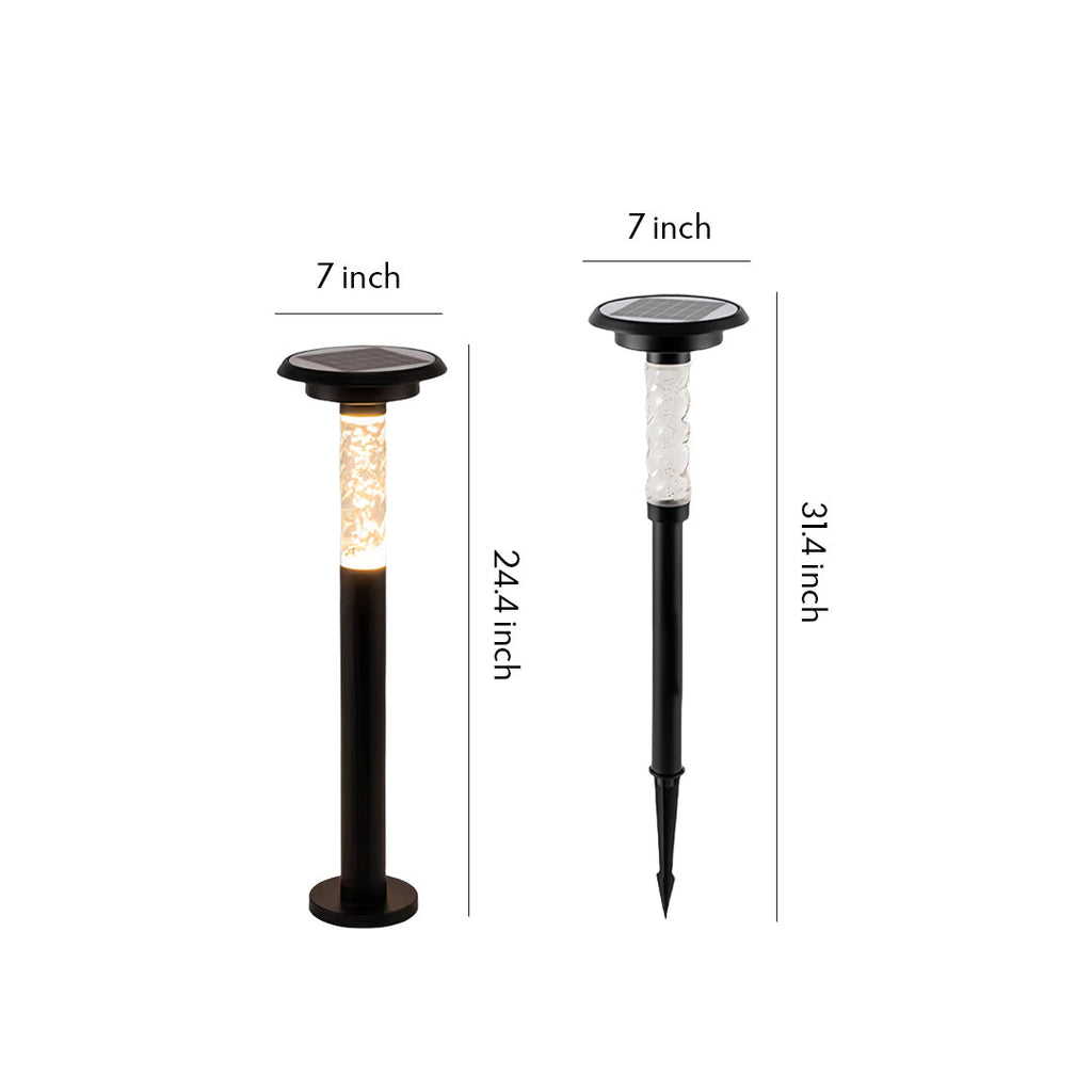 Waterproof Minimalist Solar Bubble Path Lights for Outdoor Garden Use