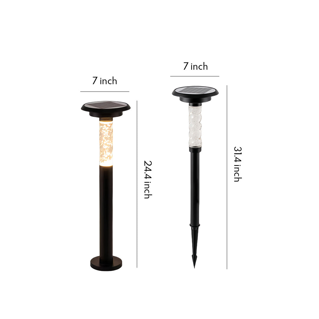 Waterproof Minimalist Solar Bubble Path Lights for Outdoor Garden Use