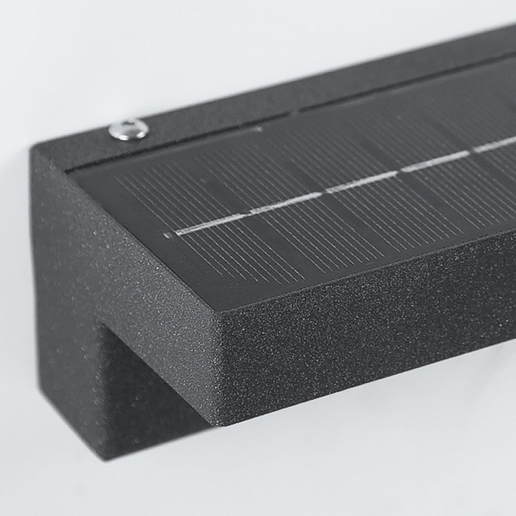 Black Rectangular Waterproof Outdoor Porch Light Fixture for Entryways