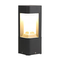 Modern Three-Sided Hollow LED Bollard Light for Outdoor Pathway Illumination